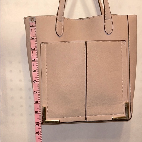 Steve Madden - Mini Cori Tote Faux Blush Pink Leather & Faux Pink Suede Interior - Picture 14 of 16